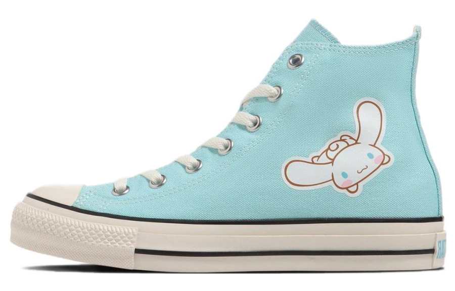 Converse x Sanrio All Star Abrasion Resistant Lightweight High top Canvas Shoes Unisex Light Blue Japan Version