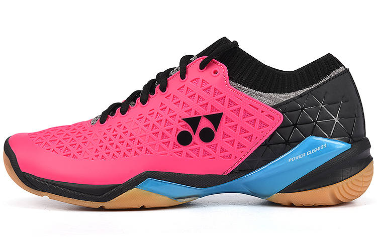 YONEX Badminton Shoes Men's Low Top Pink Blue