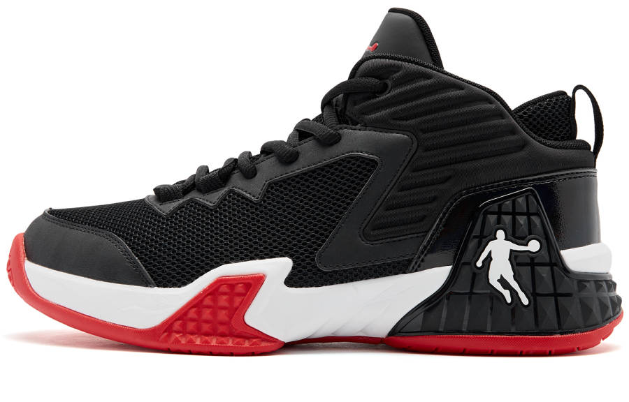 QIAODAN Grinding 1 High top Basketball Shoes Men's Black