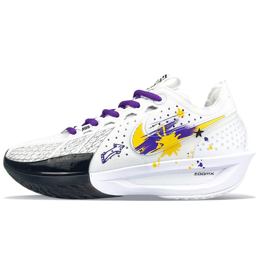 Nike Nike G.T. Cut 3 Cushioning Abrasion Resistant Cushioning, Wear Resistant Low top Basketball Shoes Unisex White Purple