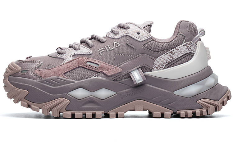 FILA FUSION Bianco Cushioning Low top Chunky Sneakers Women's Purple Gray