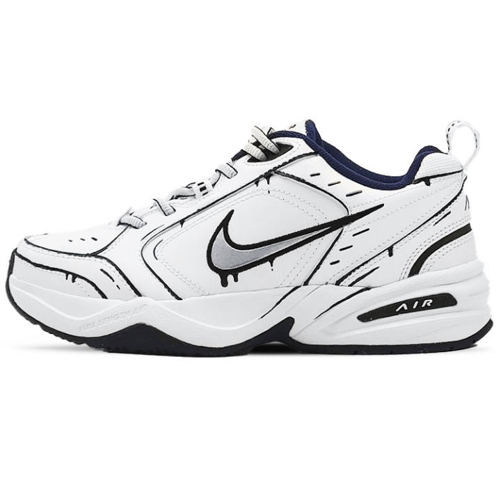 Nike Nike Air Monarch 4 Ink Slip Resistant, Abrasion Resistant, Height Increasing Low top Chunky Sneakers Unisex Black White