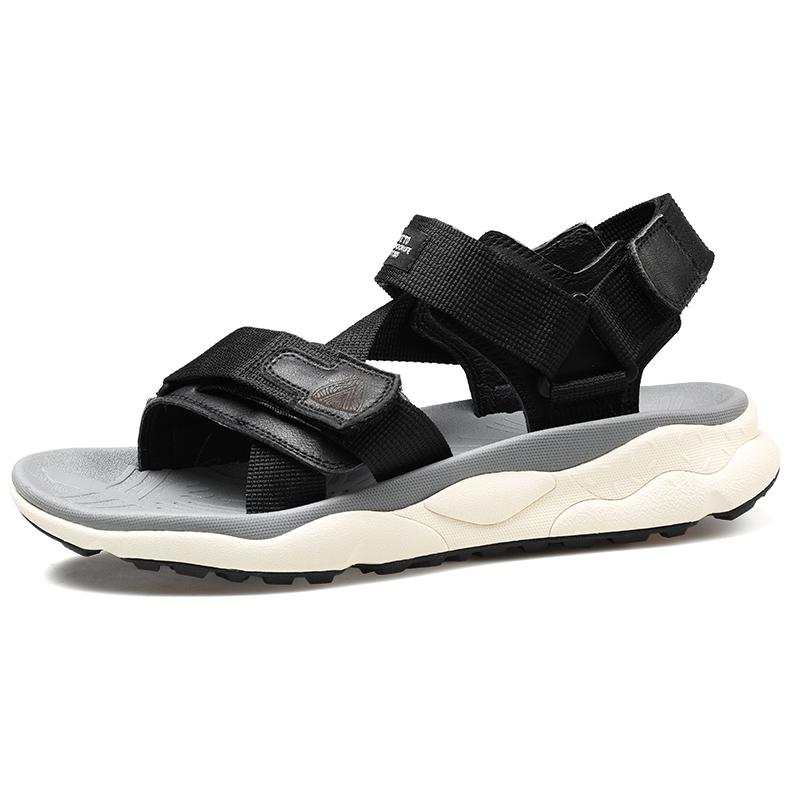 HUMTTO Beach Sandals Men's Black White