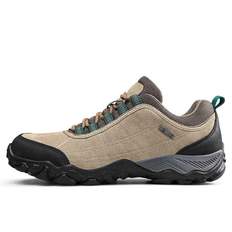 HUMTTO Cow Leather, Textile Cushioning Breathable Support Cushioning Breathable Support Low top Mountaineering Shoes