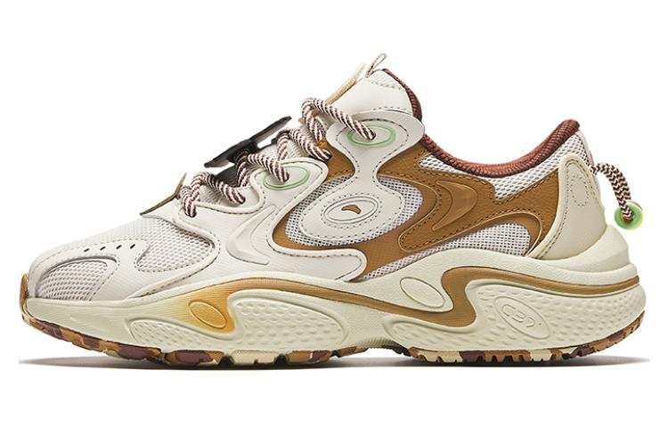 ANTA POP MART X ANTA Starlight Collection Chunky Sneakers Women's Low Top Gray Brown Yellow