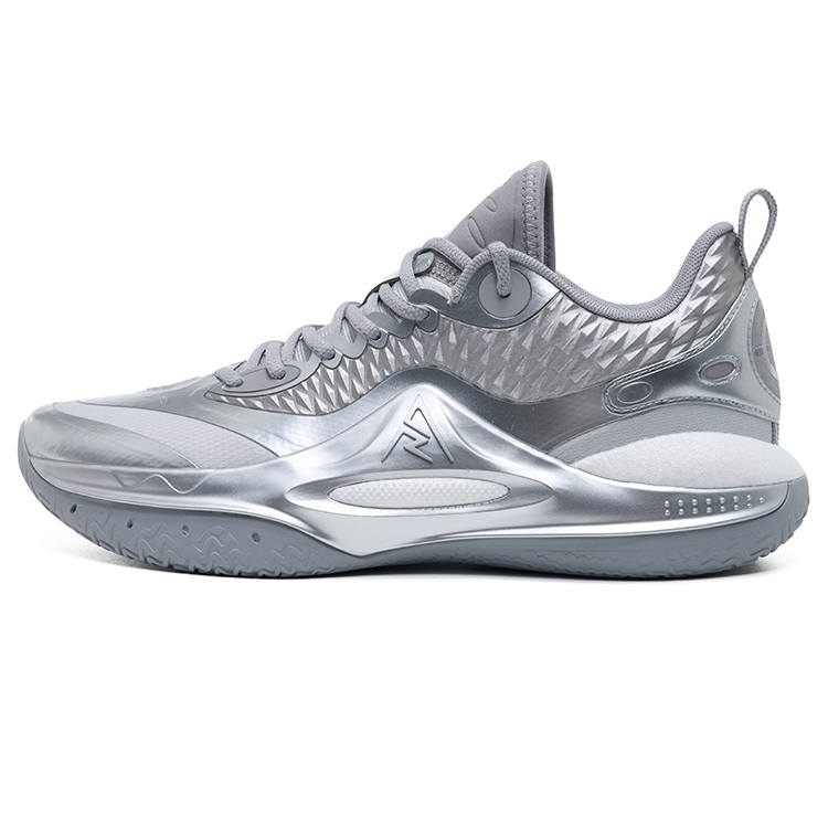 RIGORER Reaves 2 Low top Basketball Shoes Men's Silver White