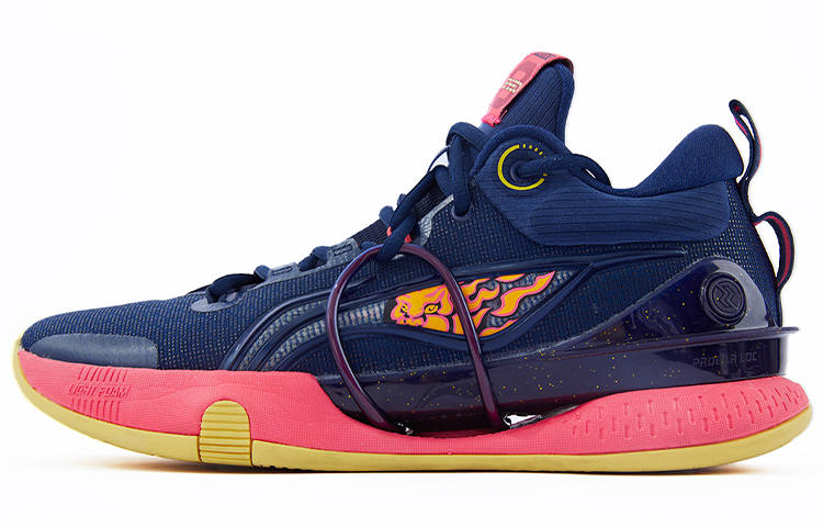 Li-Ning Li Ning Speed 8 Premium BOOM Technology Fabric Cushioning Slip Resistant Abrasion Resistant Mid top Light Foam/䨻