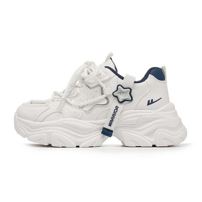 Warrior Height Increasing Abrasion Resistant Low top Chunky Sneakers Women's