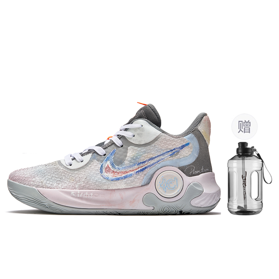 Nike Nike Trey 5 Da Vinci Custom, Grimm Story Slip Resistant Slip Resistant Mid top Basketball Shoes Unisex Pink Blue