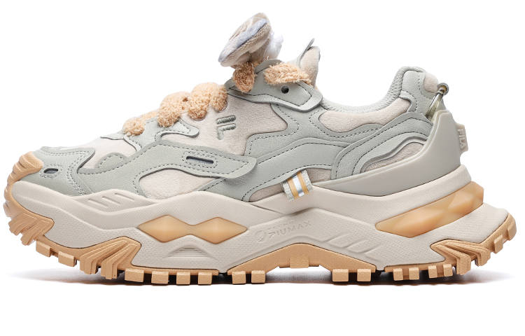 FILA FUSION Bianco Sneakers 'Grey Orange' Women's