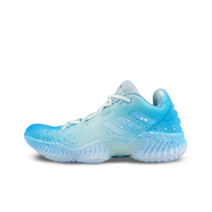 Adidas Adidas Pro Bounce 2018 Ice Blue Wave Cushioning Low top Basketball Shoes Men's Blue White