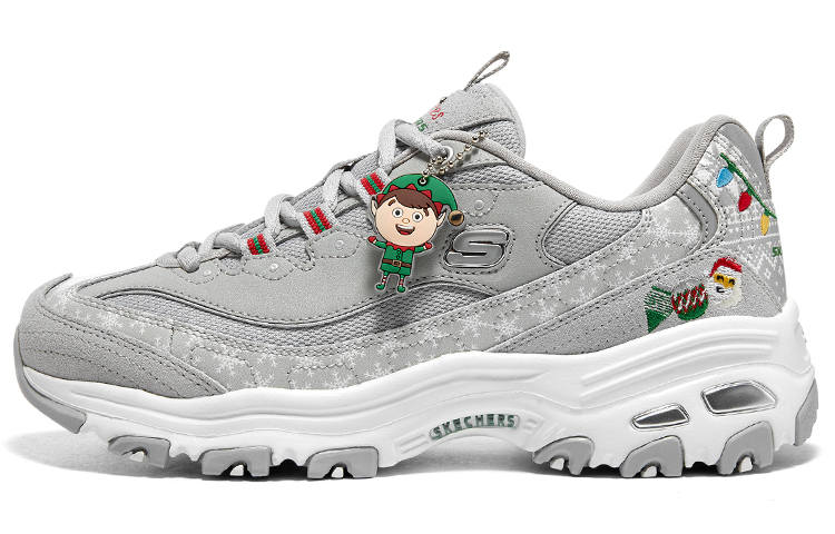 Skechers D'Lites 1.0 'Christmas Edition Grey Multicolor' Women's