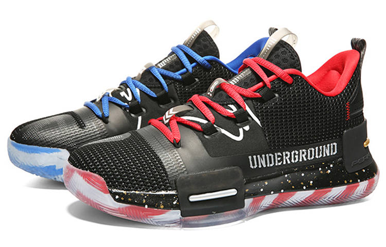 PEAK Flash Mesh Cushioning Slip Resistant Abrasion Resistant Low top Basketball Shoes Men's Mismatched