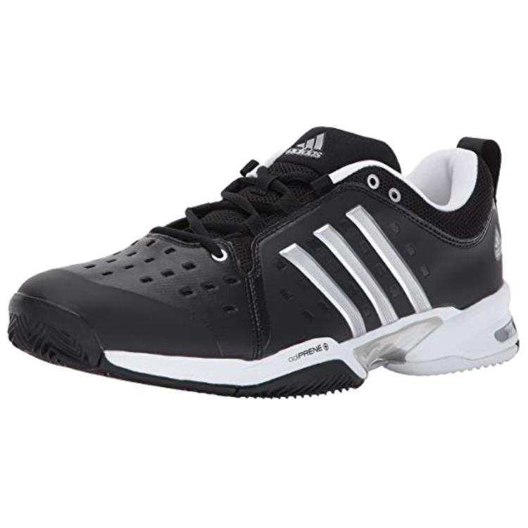 Adidas Adidas Barricade Classic Wide 4E Fashion Low top Tennis Shoes Men's Black White