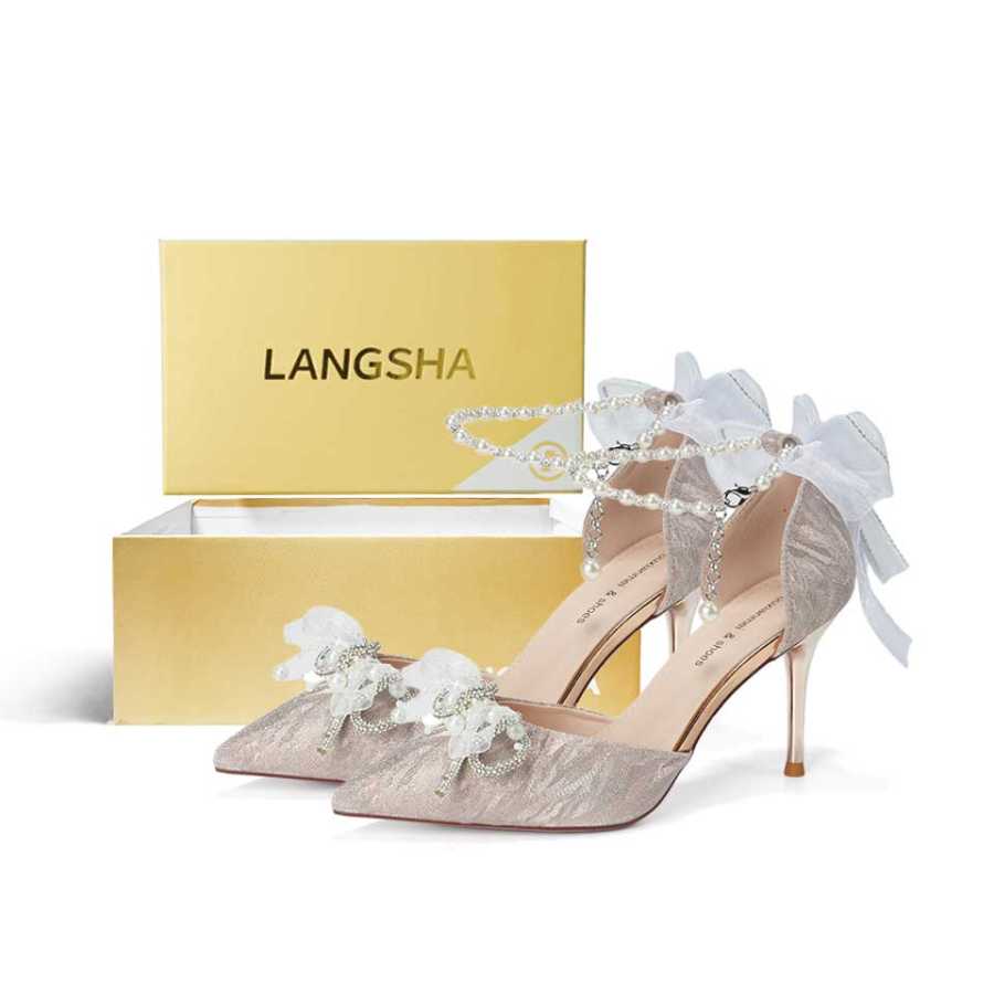 Lanza Slim Heel High Heels 8.5cm Women's