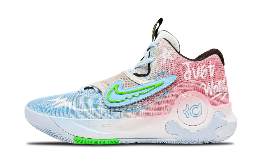 Nike Nike KD Trey 5 X Dream Blue Pink Slip Resistant Abrasion Resistant Low top Basketball Shoes Men's Blue Pink