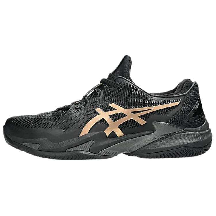 ASICS Court FF 3 Tennis Shoes Men's Black Gold