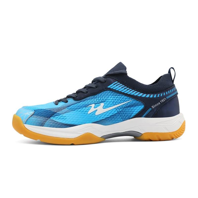 Binary Binary Cushioning Slip Resistant Abrasion Resistant Low top Badminton Shoes Unisex Blue