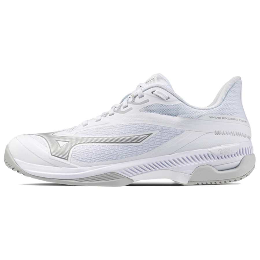 Mizuno WAVE EXCEED COURT Cushioning Slip Resistant Abrasion Resistant Low top Tennis Shoes Women's White Gray