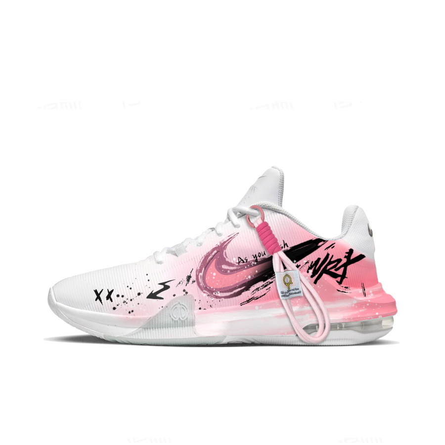 Nike Nike Air Max Impact 4 Pink Cherry Blossom Swift Fashion Trend Mesh Mid top Basketball Shoes Unisex