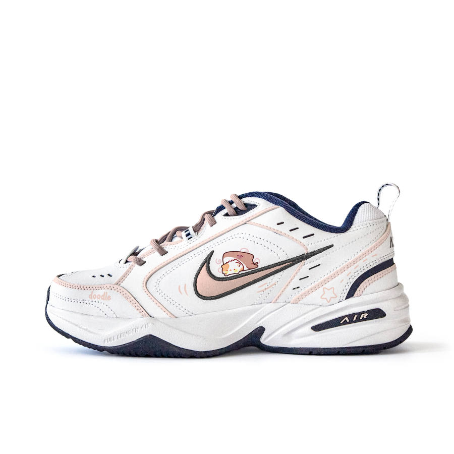 Nike Nike Air Monarch 4 Slip Resistant Abrasion Resistant Low top Chunky Sneakers Unisex White