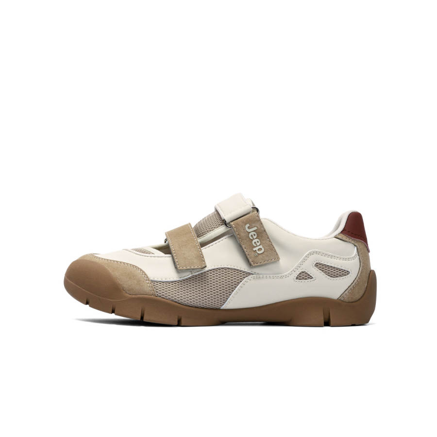 Jeep Textile, Synthetic Leather Platform Mary Jane Shoes Women's