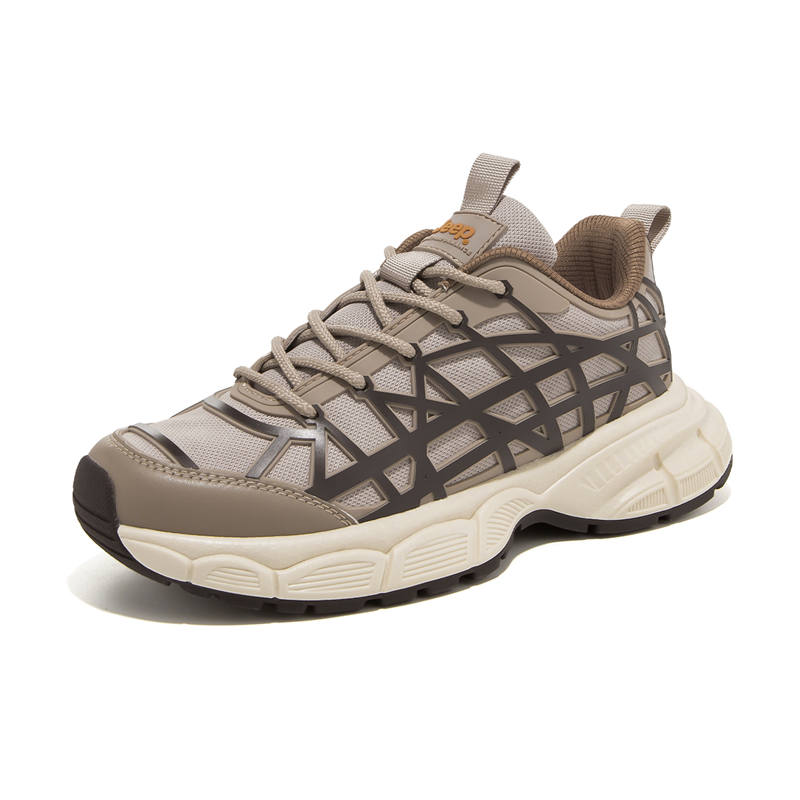 Jeep Lightweight Low top Chunky Sneakers Men's Sand