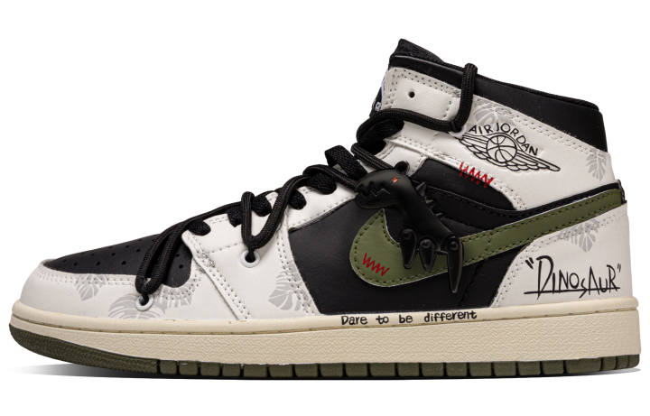 Jordan Jordan Air Jordan 1 Square Dragon Synthetic Leather Abrasion Resistant Abrasion Resistant Mid top