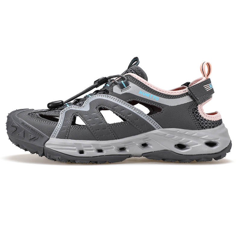 HUMTTO Fabric River Trekking Shoes Women's Dark Gray Pink