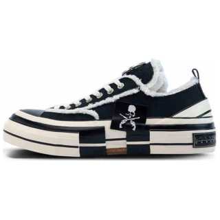 XVESSEL VESSEL x MMJ·ROARGUNS Low top Canvas Shoes Unisex Black White