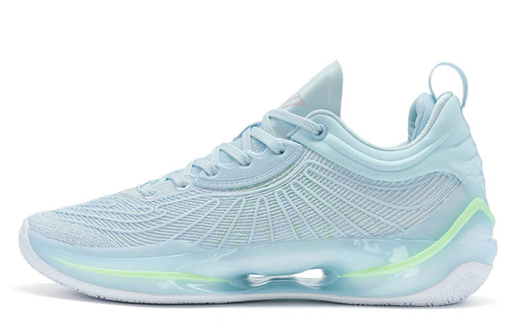 XTEP YUNYUN 8Pro Slip Resistant Low top Basketball Shoes Men's Misty Blue