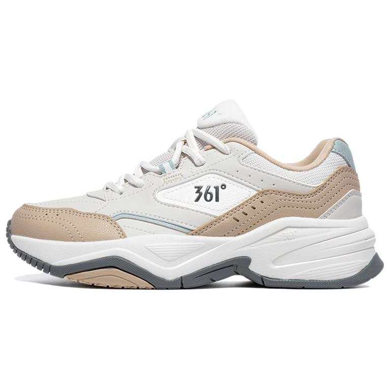 361° Slip Resistant Abrasion Resistant Low top Chunky Sneakers Women's Beige Brown
