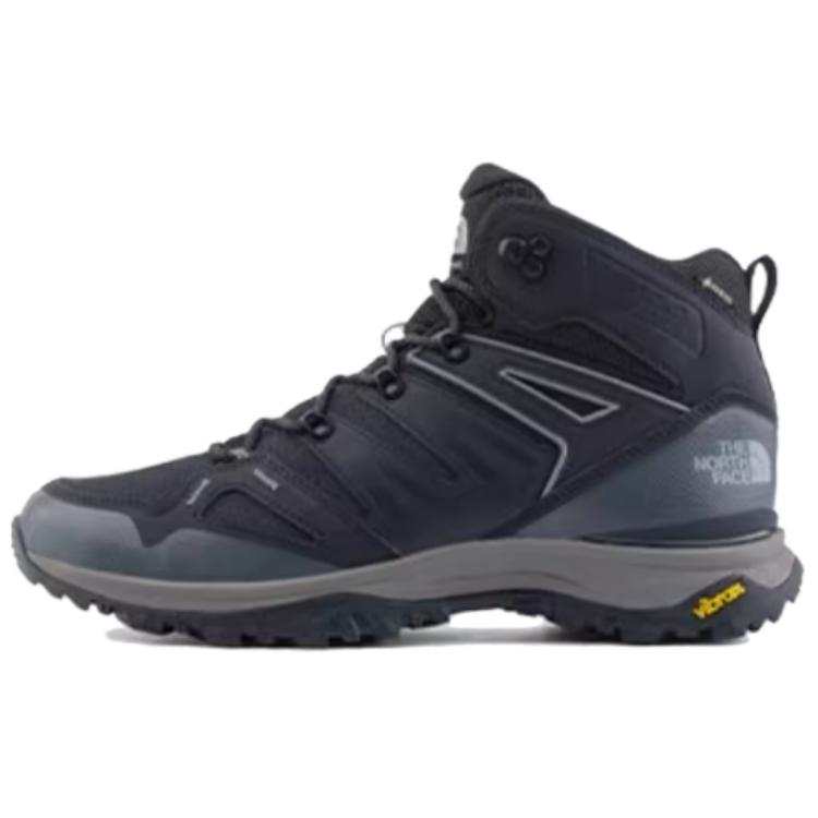 THE NORTH FACE Hedgehog Soft And Comfortable Slip Resistant Abrasion Resistant Mid top Hiking Shoes Men's Black