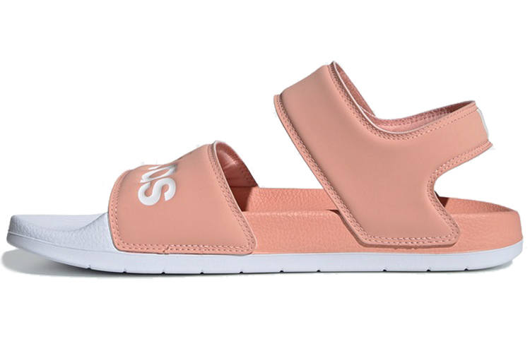 Adidas Adidas Adilette Pink White Sandals 'Pink Blue' Women's