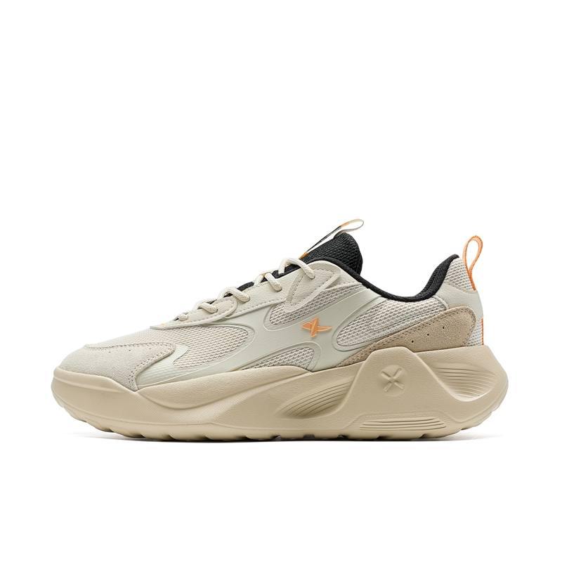 XTEP XTEP Star Meteorite Low top Chunky Sneakers Men's Tea White