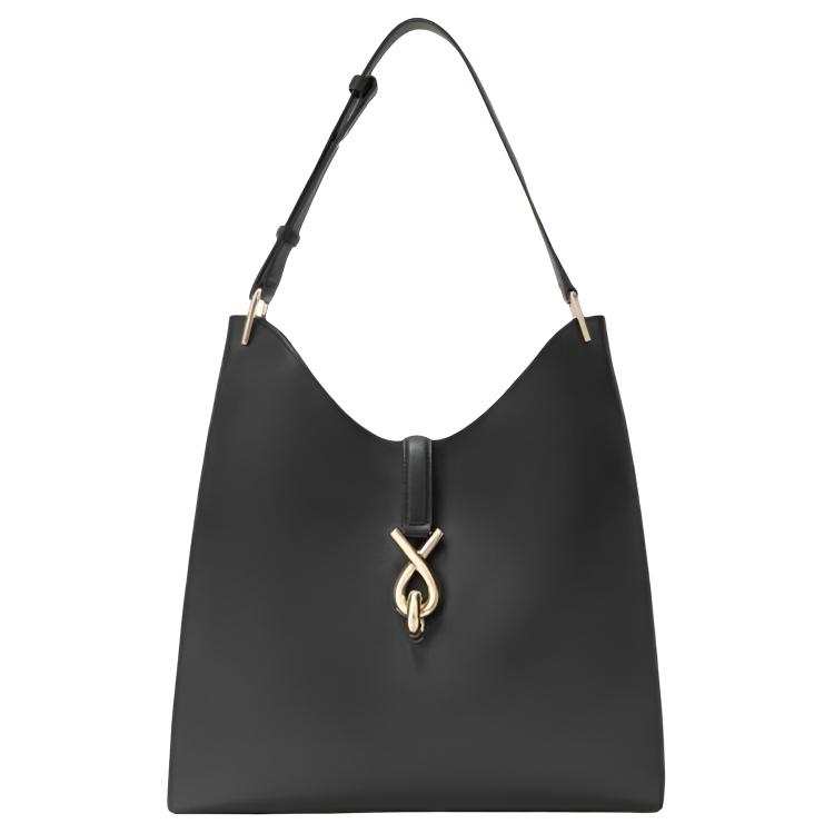 Furla Cow Leather Shoulder Bag Medium Women's Black