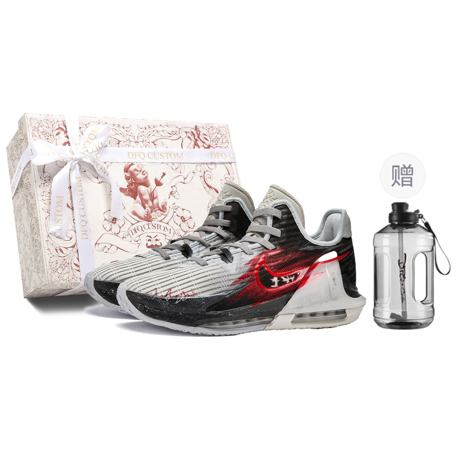 Nike Nike Witness 6 DA VINCI Custom Box, Ultrasonic Slip Resistant Slip Resistant Mid top Basketball Shoes Men's Black