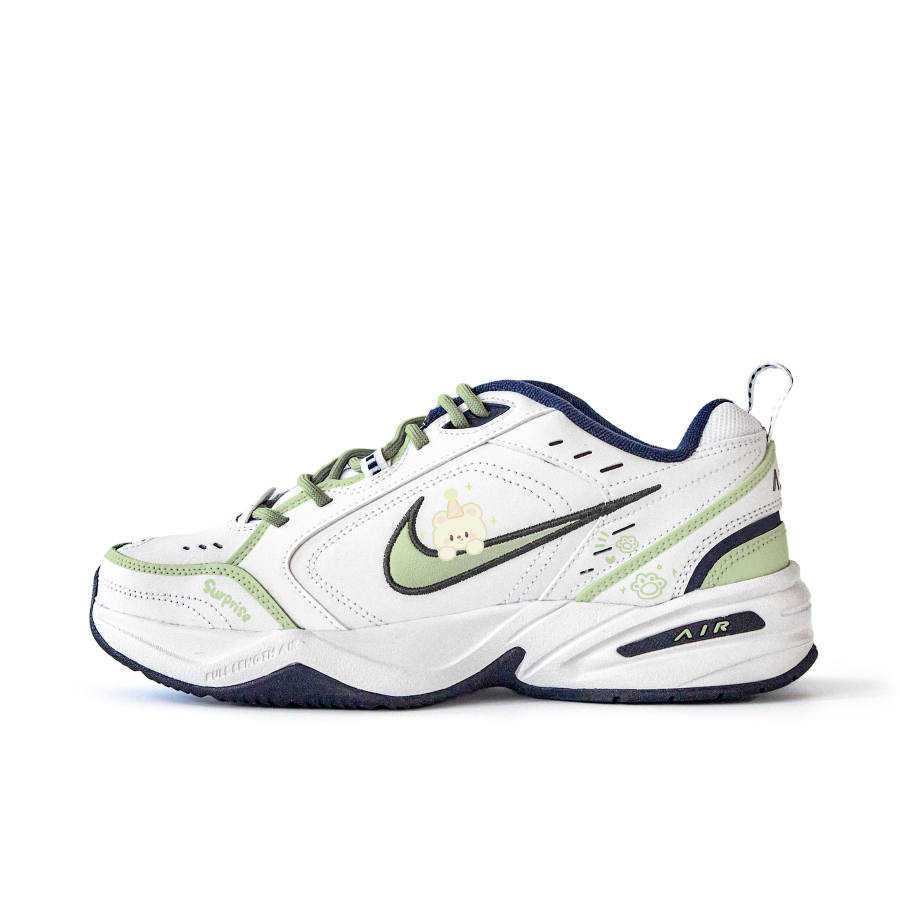 Nike Nike Air Monarch 4 Slip Resistant Abrasion Resistant Low top Chunky Sneakers Unisex Light Green