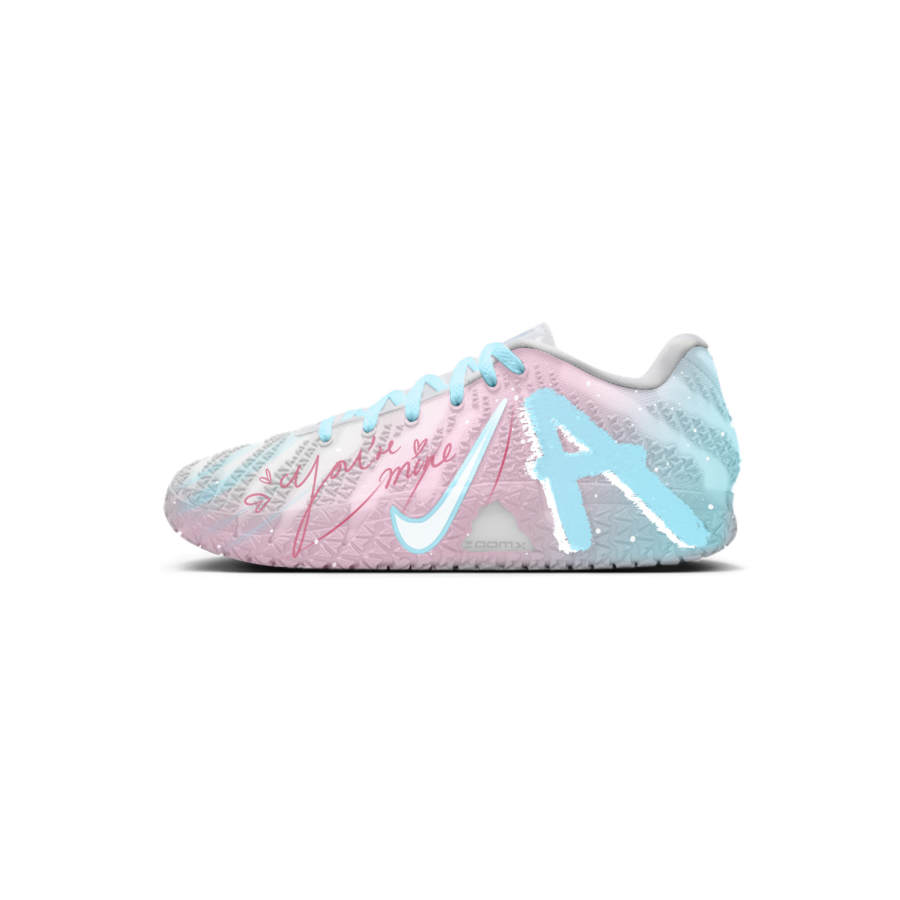 Nike Nike Ja Morant 3 Cotton Candy Abrasion Resistant Abrasion Resistant Low top Basketball Shoes Unisex Blue Pink