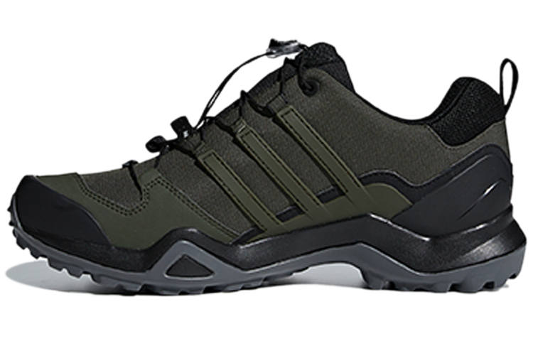 Adidas Adidas Terrex Swift R2 Slip Resistant Abrasion Resistant Low top Hiking Shoes Men's Green Gray