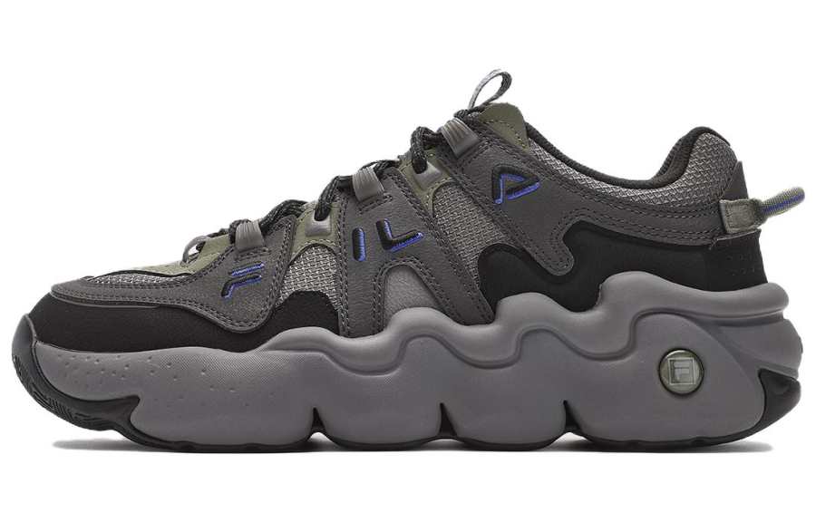 FILA High top Vintage Basketball Shoes Men's Black Gray