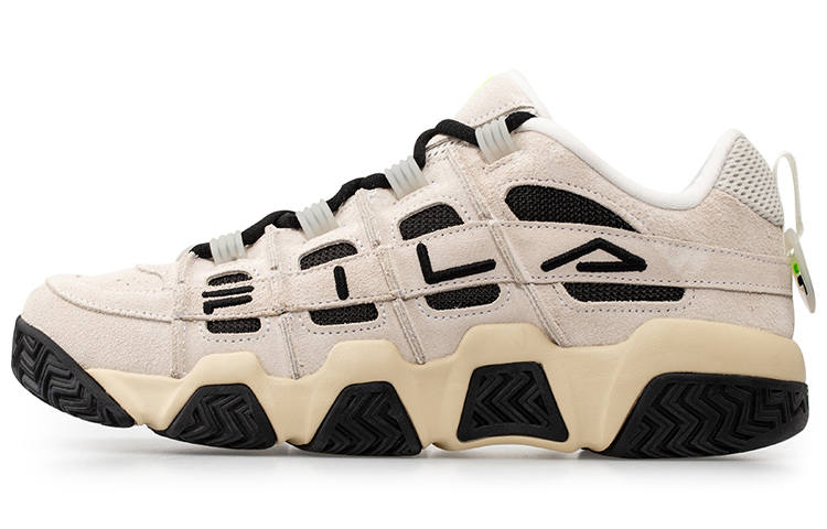 FILA FUSION BUSTER Puffy Shoes Textile, TPU Low top Vintage Basketball Shoes Men's Gray Black