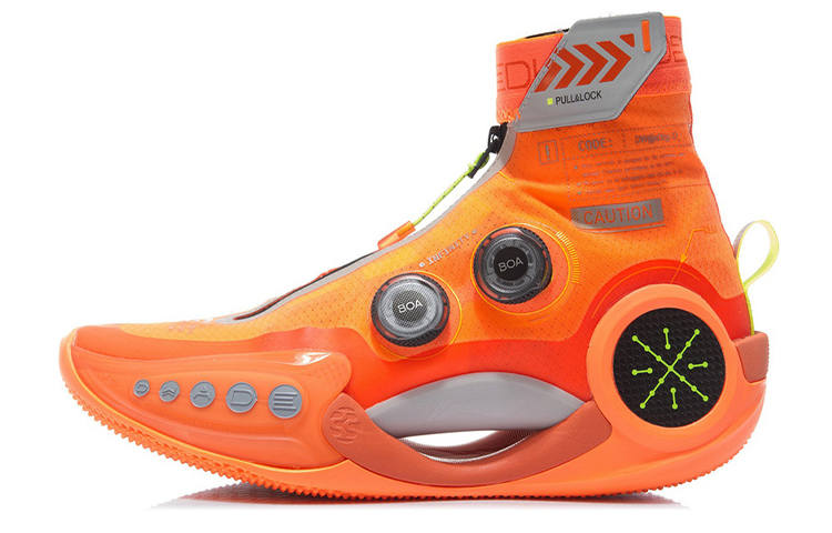 Li-Ning Li Ning WOW 9 Infinity Comfortable Textile, Synthetic Leather, TPU Abrasion Resistant Breathable High top