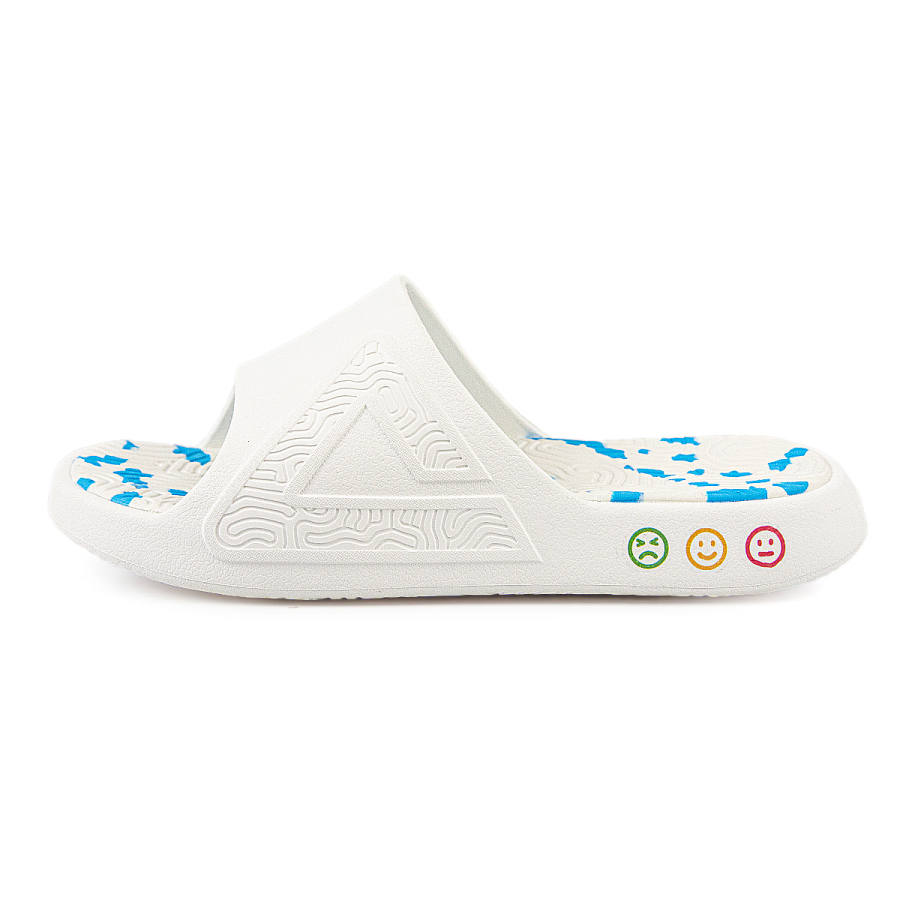 PEAK Taichi National Innovation Slippers Beach Sandals Men's Big White Ice Blue