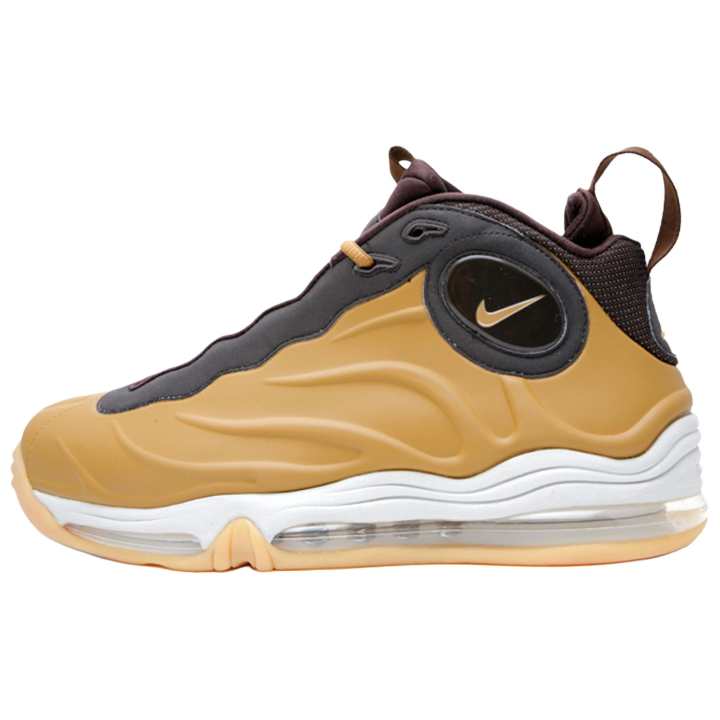 Nike Nike Total Air Foamposite Max Slip Resistant Abrasion Resistant Mid top Basketball Shoes Unisex Brown