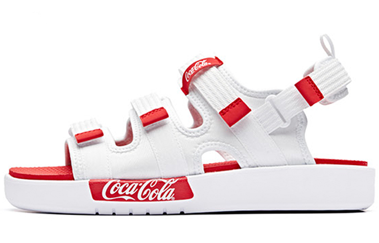 ANTA Coca Cola x Anta Beach Sandals Women's White