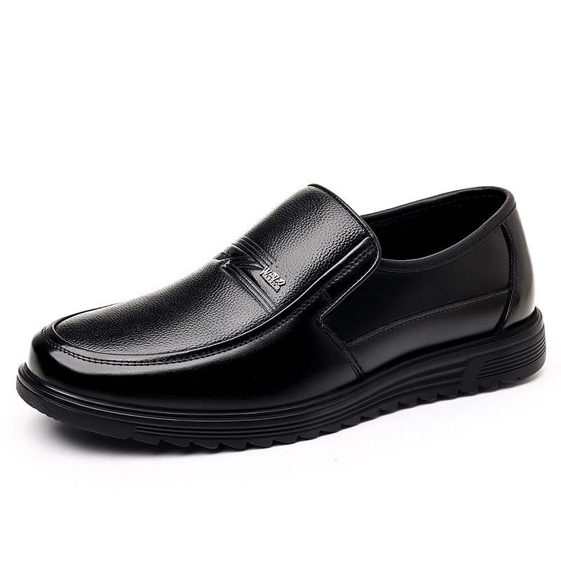 Warrior Business Casual Workplace Commute Top Grain Cow Leather Dress Shoes Men's