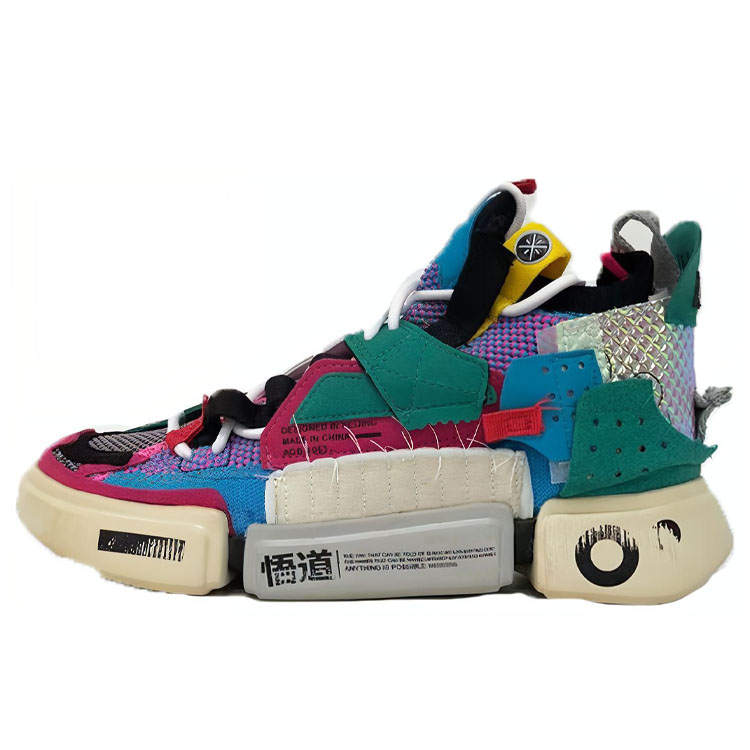 Li-Ning Li Ning Sfs Sample For Sale Fashion Trend Slip Resistant Abrasion Resistant Mid top Vintage Basketball Shoes Women's