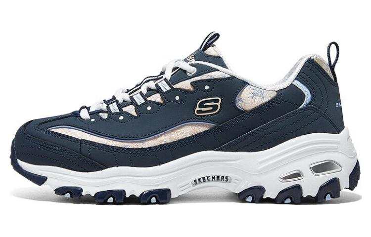 Skechers DLITES Height Increasing Low top Chunky Sneakers Women's Marine Blue