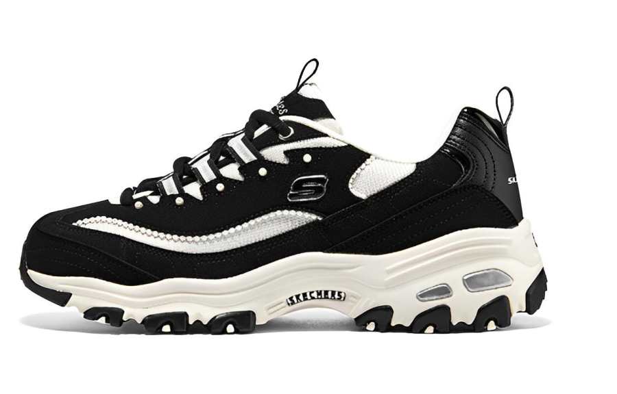 Skechers D'LITES 'White Black' Women's